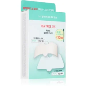 Csak ma BRINGGREENTea Tree Cica Pore Nose Strip tapasz problémás bőrre az orra