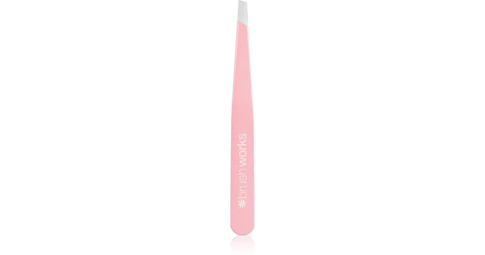 BrushworksPrecision Slanted Tweezers ferde végű szemöldökcsipesz Újdonság