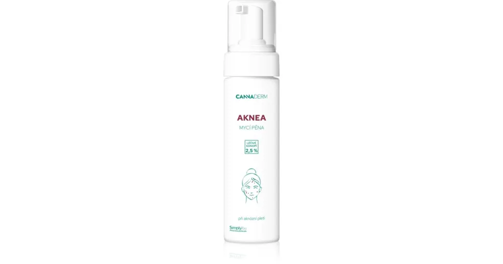 Akciós ár CannadermAknea Washing Foam tisztító hab a problémás bőrre