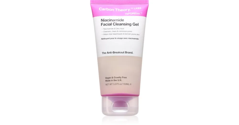 Prémium Carbon TheoryVaporeize Niacinamide Cleansing Gel mélyen tisztító gél niacinamiddal
