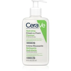 CeraVeCleansers Hydrating Cream-to-Foam Cleanser tisztító habzó krém normál és száraz bőrre Vedd meg most