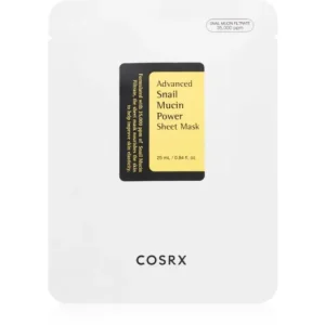 CosrxAdvanced Snail Power Essence szövet arcmaszk a ráncok ellen hidratáló hatással Expressz kézbesítés