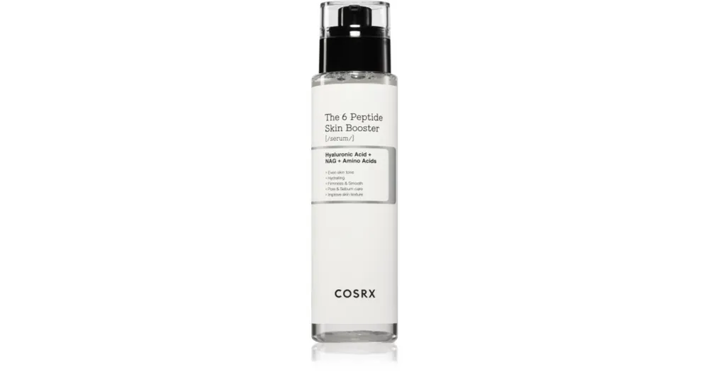 Exkluzív ajánlat CosrxThe 6 Peptide Skin Booster Serum regeneráló és feszesítő szérum száraz és érzékeny bőrre