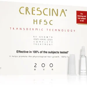 Kiárusítás CrescinaTransdermic 200 Re-Growth and Anti-Hair Loss hajnövekedés és hajhullás elleni ápolás uraknak