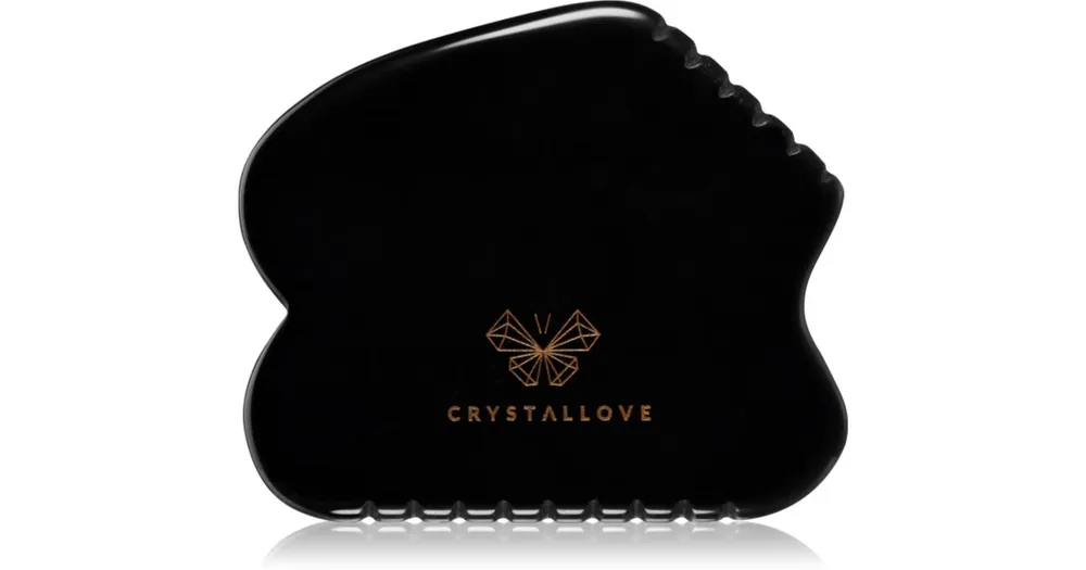 CrystalloveBlack Obsidian Contour Gua Sha masszázs szegédeszköz Expressz szállítás
