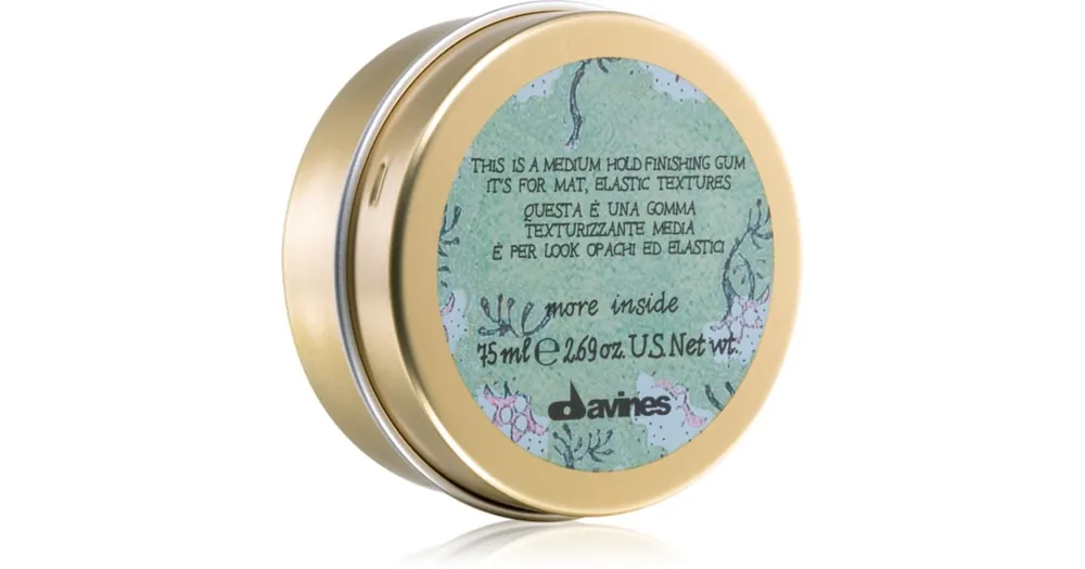 Akciós ár DavinesMore Inside Medium Hold Finishing Gum hajformázó zselé matt hatásért