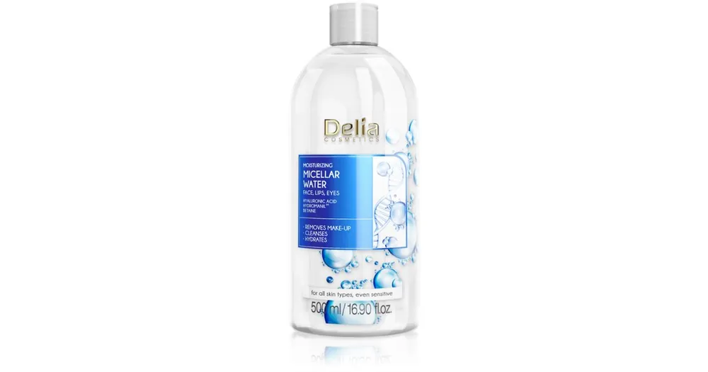 Akció Delia CosmeticsMicellar Water Hyaluronic Acid micellás hidratáló víz