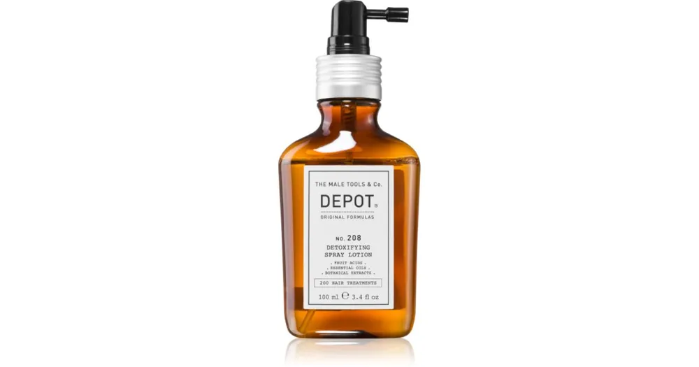 DEPOT200 HAIR TREATMENTS NO. 208 DETOXIFYING SPRAY LOTION méregtelenítő kúra fejbőrre Rendeld meg most