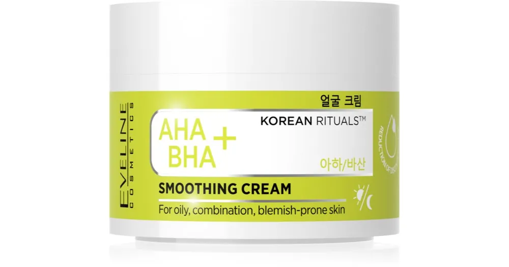 Eveline CosmeticsAHA + BHA Korean Rituals hidratáló és bőrkisimító arckrém Vedd meg online