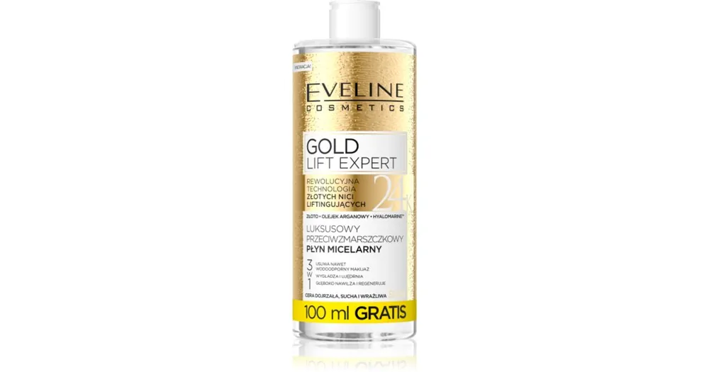 Eveline CosmeticsGold Lift Expert tisztító micellás víz érett bőrre Nézd meg most