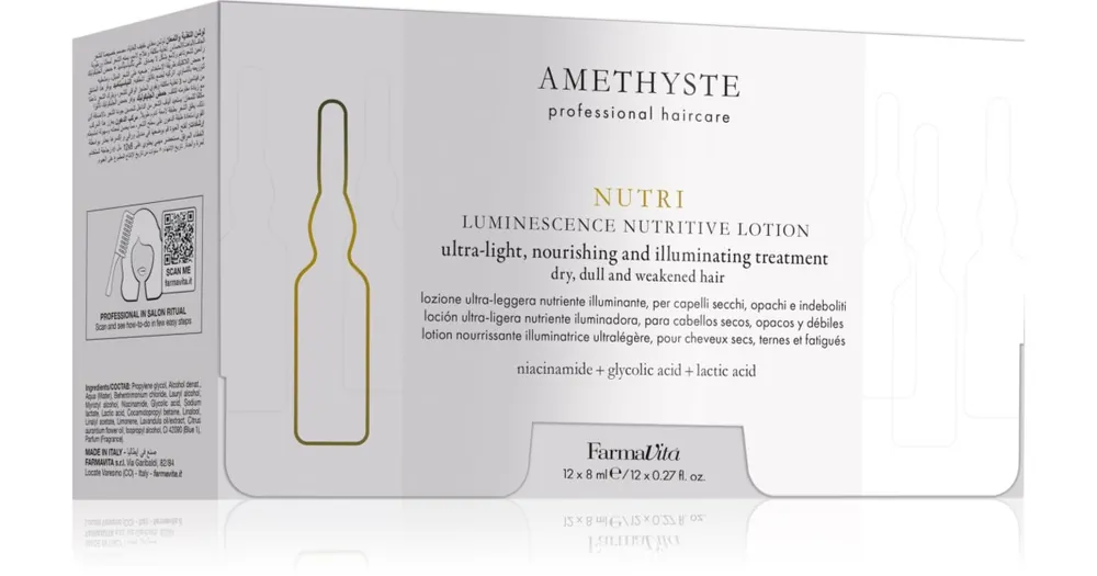 Népszerű FarmaVitaAmethyste Hydrate ampulla a hidratálásért és a fényért