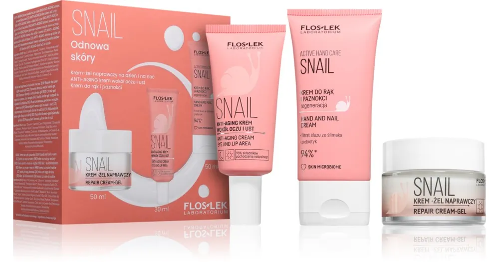 Floslek LaboratoriumSnail ajándékszett a bőr felszínének megújítására Árcsökkenés