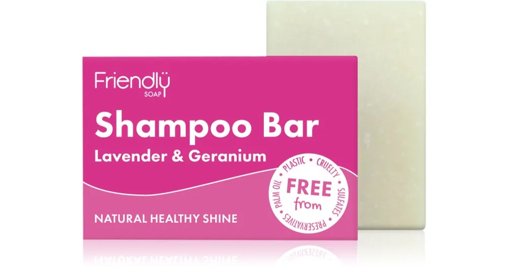 Friendly SoapNatural Shampoo Bar Lavender & Geranium természetes szappan hajra Alacsony ár