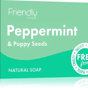 Szezonális akció Friendly SoapNatural Soap Peppermint & Poppy Seeds természetes szappan