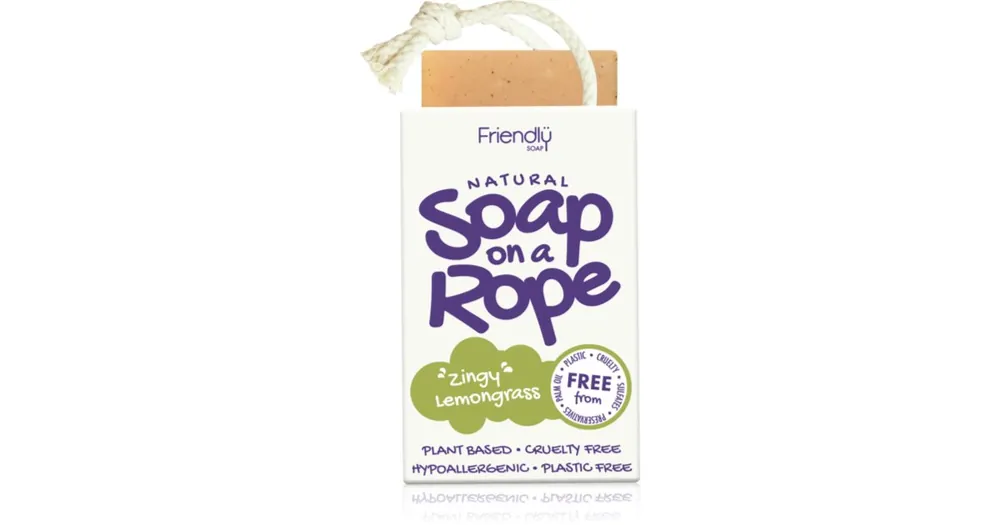 Árengedmény Friendly SoapSoap on a Rope Lemongrass természetes szappan zsinóron