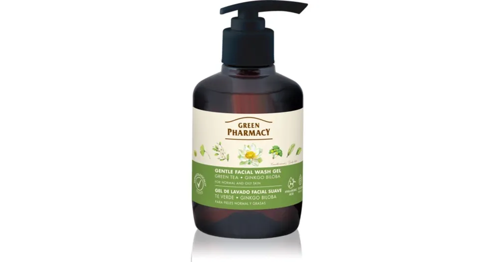 Green PharmacyGreen Tea Face Wash lágy tisztító gél kombinált és zsíros bőrre Kedvezmény