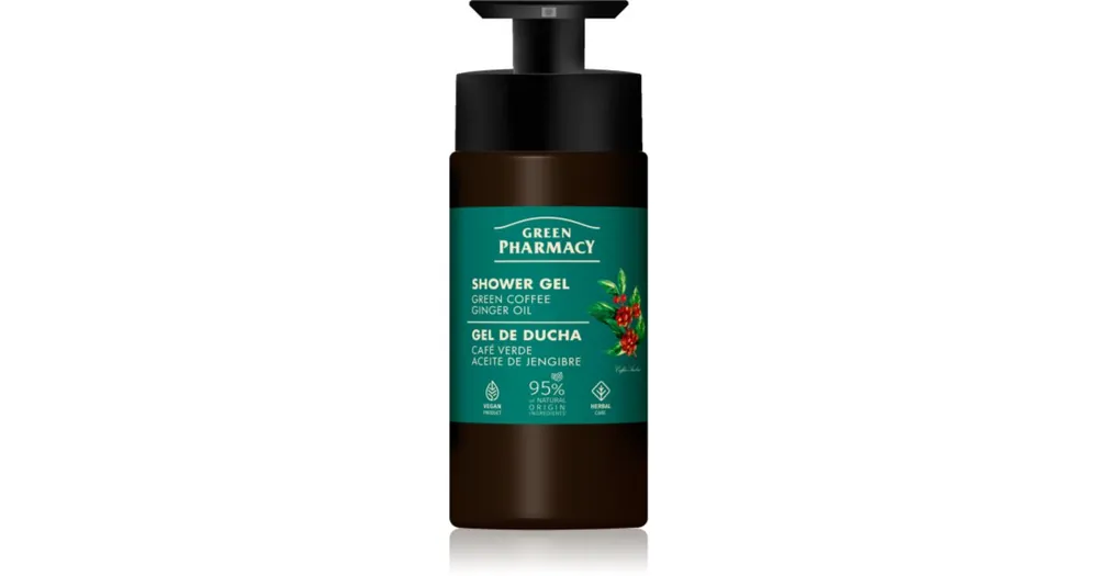 Outlet Green PharmacyGreen Coffee & Ginger Oil tusfürdő gél