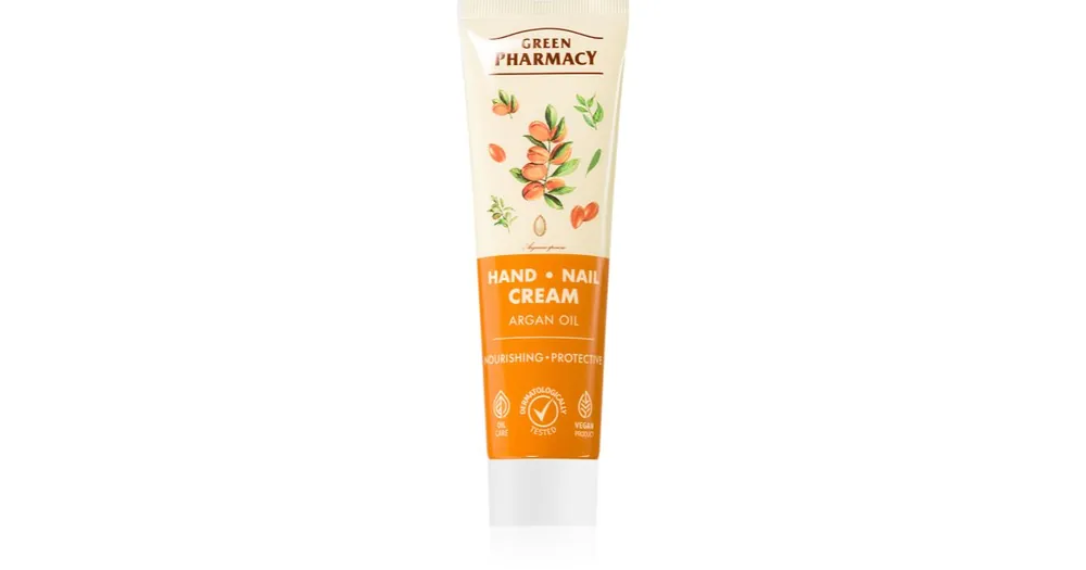 Végkiárusítás Green PharmacyArgan Hand Cream tápláló és védőkrém kézre és körmökre