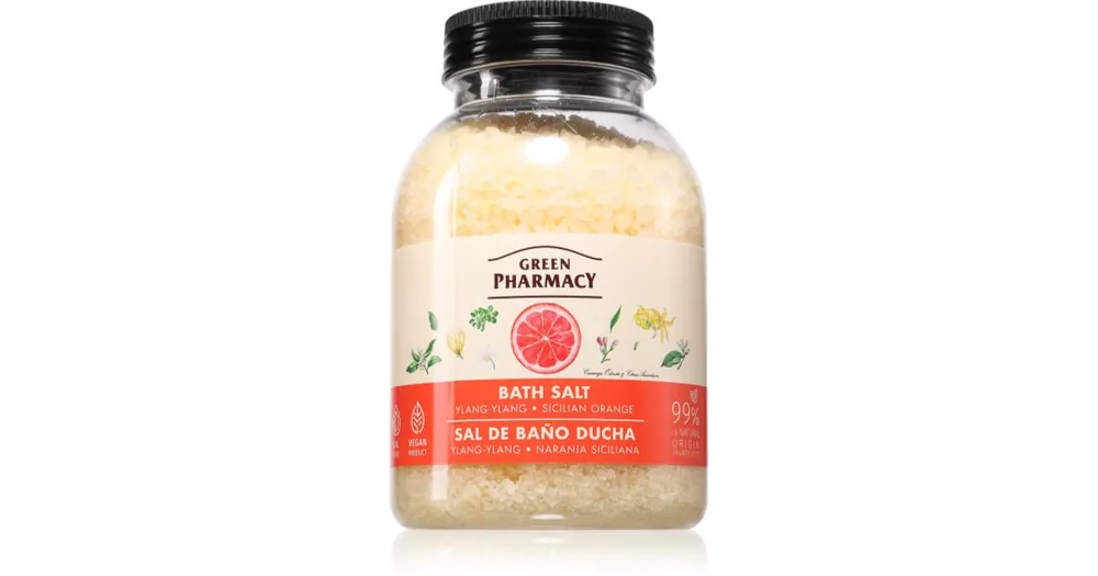 Prémium Green PharmacyYlang-ylang & Sicilian Orange Bath Salt relaxáló fürdősó