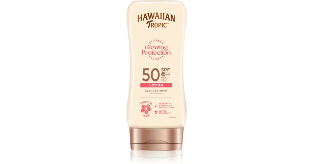 Biztonságos fizetés Hawaiian TropicGlowing Protection Sunscreen Lotion napozótej SPF 50