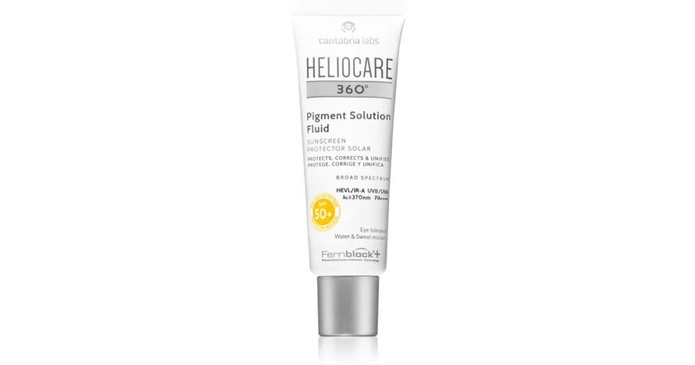 Alacsony ár Heliocare360° Pigment Solution Fluid napozó fluid az arcra a pigment foltok ellen