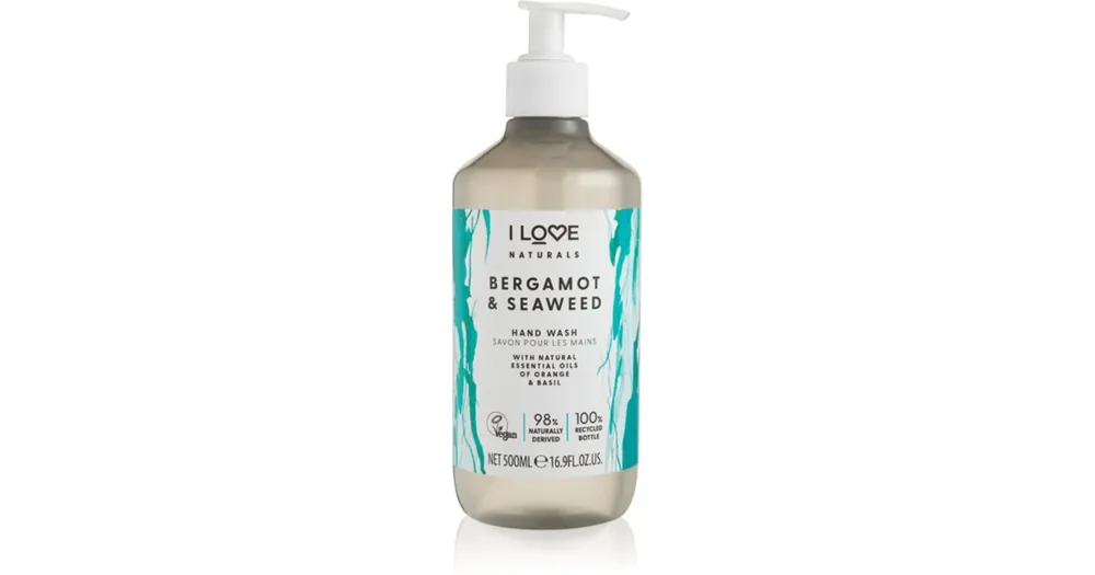 I LoveNaturals Bergamot & Seaweed folyékony szappan Gyors szállítás