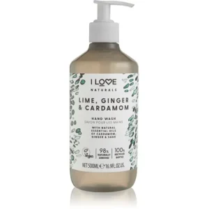I LoveNaturals Lime, Ginger & Cardamom folyékony szappan Újdonság