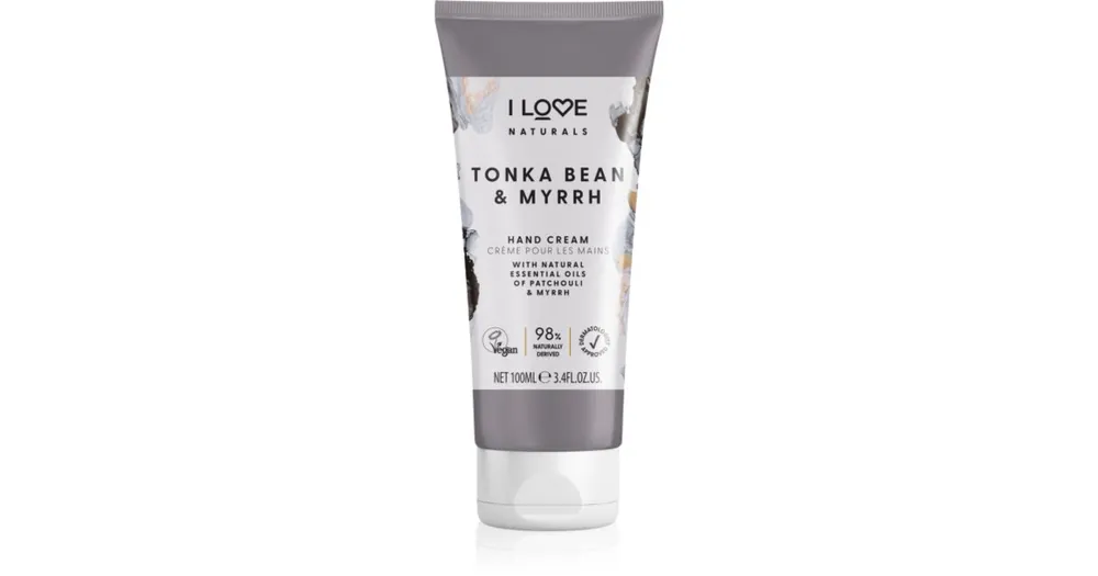 I LoveNaturals Tonka Bean & Myrrh kézkrém Kedvezményes ár