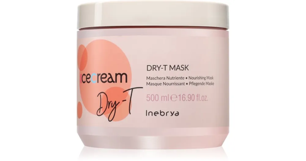 InebryaIce Cream Dry-T Mask tápláló maszk száraz, károsult hajra Nézd meg most
