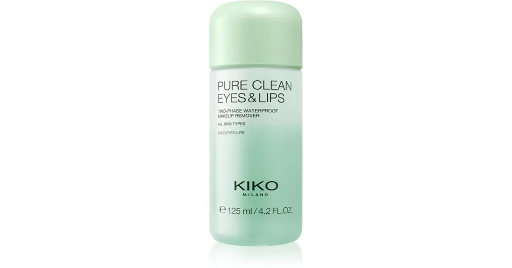 KIKO MilanoPure Clean Eyes&Lips kétfázisú sminklemosó vízálló szem- és ajaksminkhez Alacsony ár