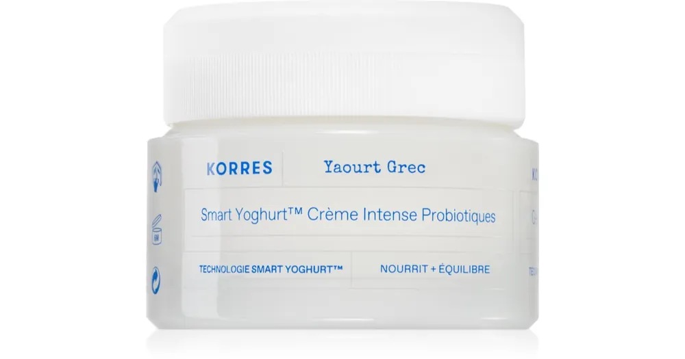 KorresSmart Yoghurt™ Probiotic Intense Cream intenzív hidratáló krém probiotikumokkal Árcsökkenés