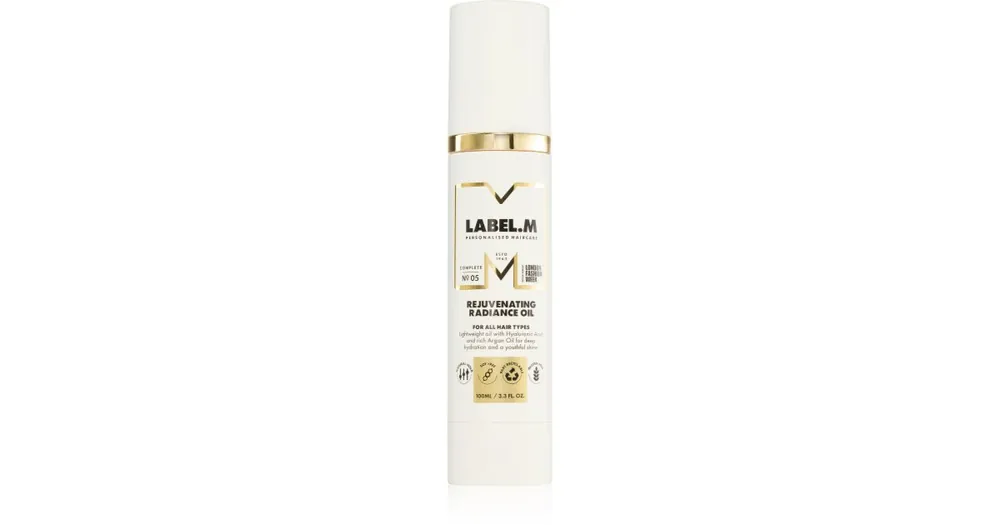 Végkiárusítás label.mRejuvenating Radiance Oil könnyű olaj hajra