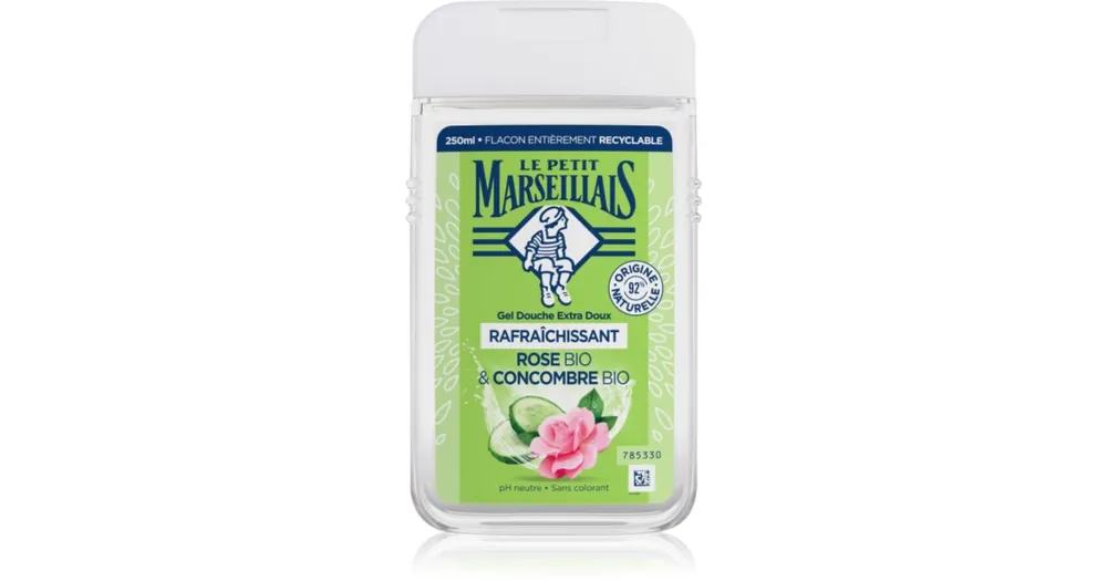 Nézd meg most Le Petit MarseillaisRose Bio & Cucumber Bio gyengéd tusfürdő gél