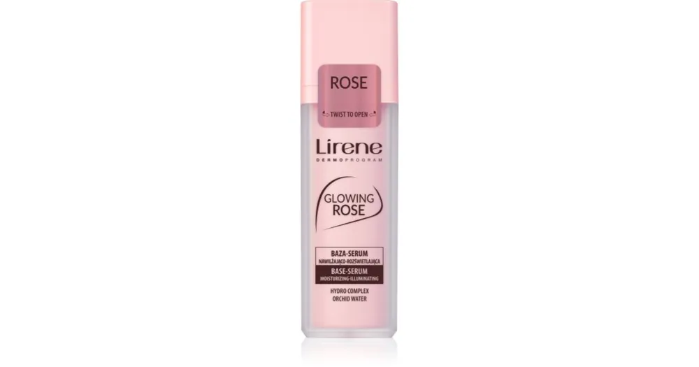 Alacsony ár LireneBase Glowing Rose bőrvilágosító alapozó szérum