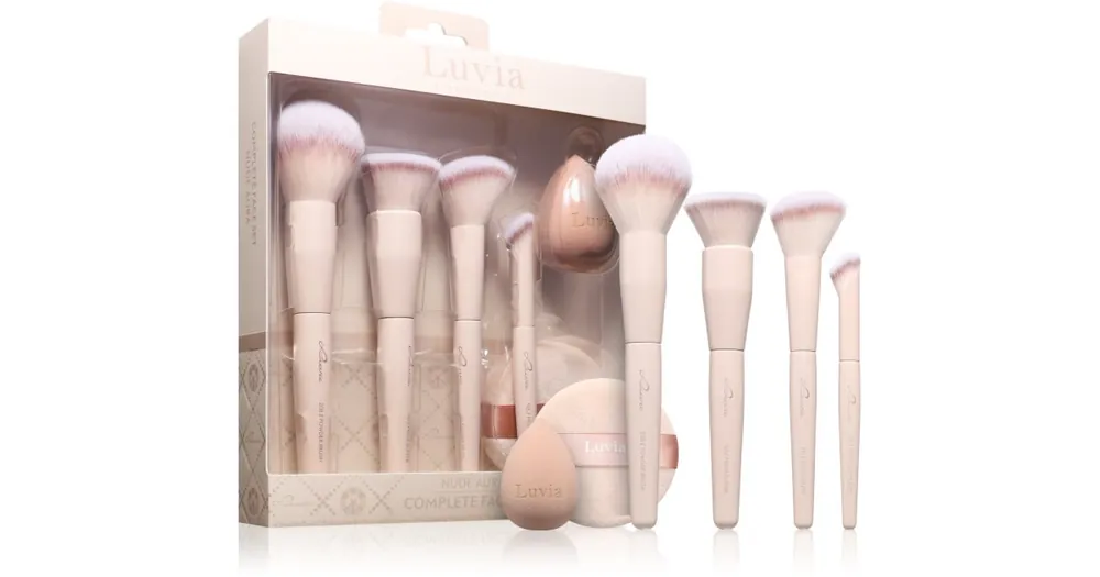 Luvia CosmeticsComplete Face Set Nude Aura ecset szett Azonnali szállítás