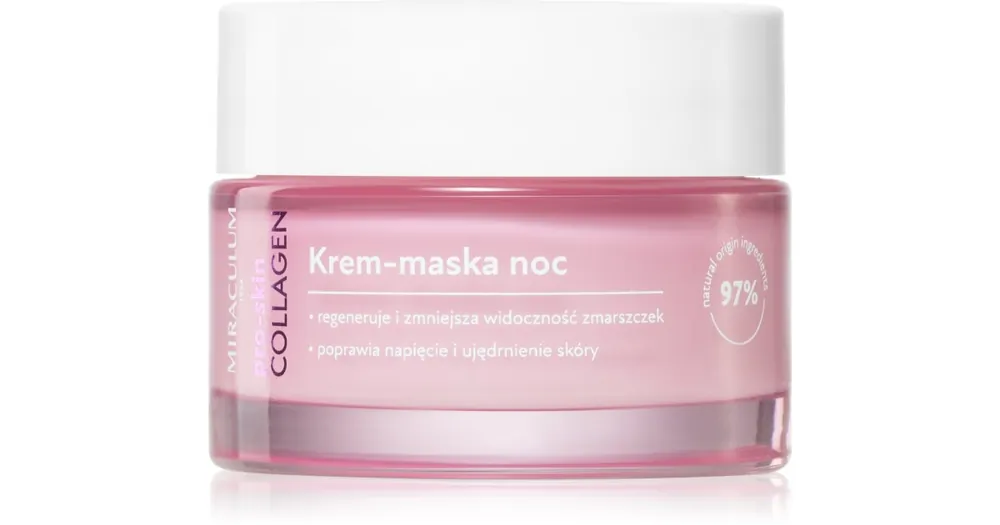 MiraculumCollagen Pro-Skin éjszakai krémes maszk a ráncok ellen Prémium