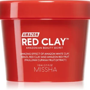 MisshaAmazon Red Clay™ pórusösszehúzó tisztító arcmaszk a túlzott faggyú termelődés ellen agyaggal Utolsó esély