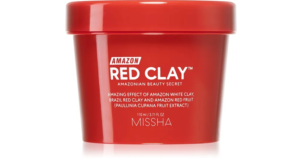 MisshaAmazon Red Clay™ pórusösszehúzó tisztító arcmaszk a túlzott faggyú termelődés ellen agyaggal Utolsó esély