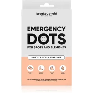 Nézd meg most breakout + aidEmergency Dots For Spots and Blemishes helyi ápolás pattanások ellen az arcra, dekoltázsra és hátra szalicilsavval