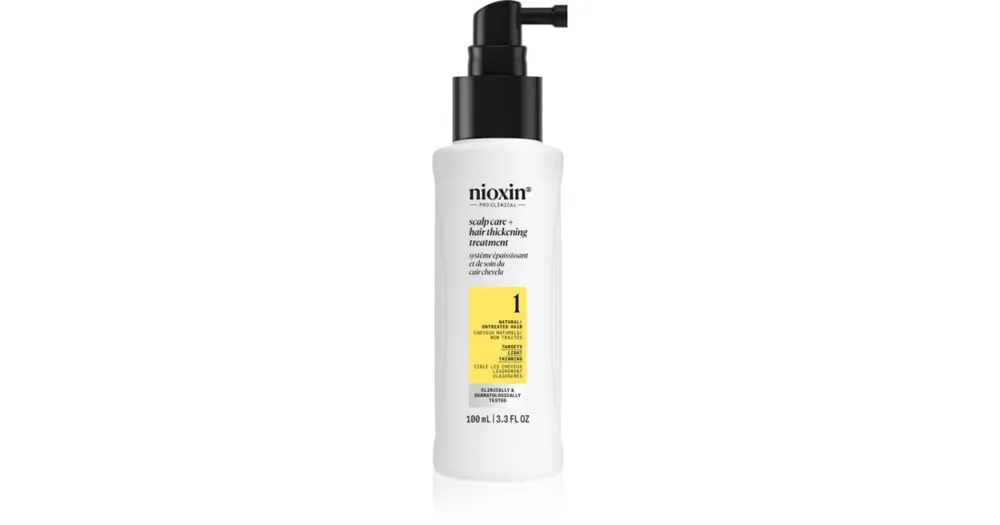 NioxinSystem 1 Scalp + Hair Thickening Treatment szérum a dús hajért és a hajvégek töredezése ellen Biztonságos fizetés