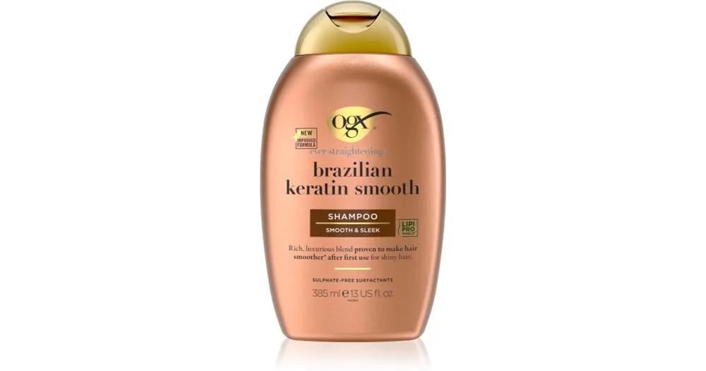 Vedd meg most OGXBrazilian Keratin Smooth kisimító sampon a fénylő és selymes hajért