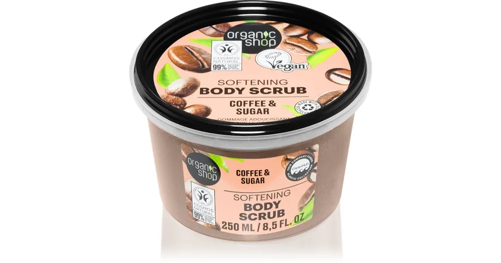 Biztonságos fizetés Organic ShopOrganic Coffee & Sugar kávé test peeling