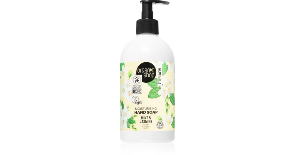 Olcsóbb Organic ShopOrganic Minty Jasmine folyékony szappan hidratáló hatással