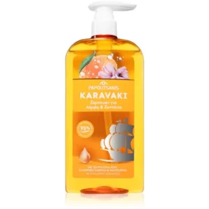 Alacsony ár PAPOUTSANISKaravaki Shine & Vitality sampon a fénylő és selymes hajért