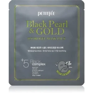 Szuper ajánlat PetitféeBlack Pearl & Gold intenzív hidrogélmaszk 24 karátos arannyal
