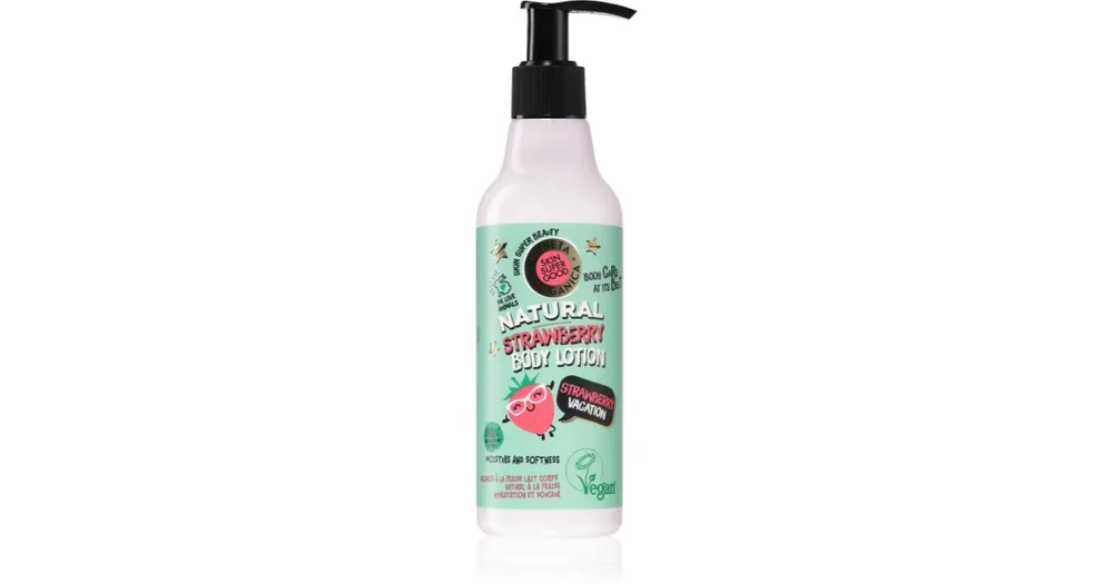 Organic ShopSkin Super Good Strawberry Vacation gyengéden hidratáló tej a testre Azonnal elérhető