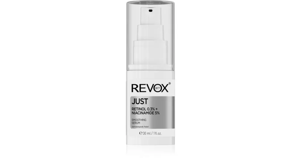Revox B77JUST Retinol 0.3% + Niacinamide 5% hidratáló kisimító emulzió a bőröregedés ellen Ne maradj le