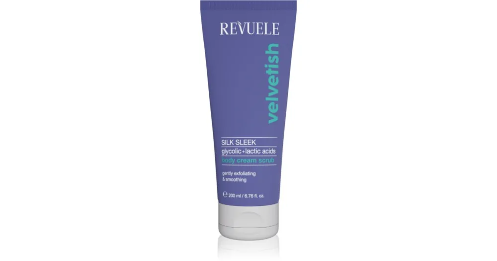 Kedvezményes ár RevueleVelvetish Sleek Body Body Cream Scrub gyengéd testpeeling kisimító hatással