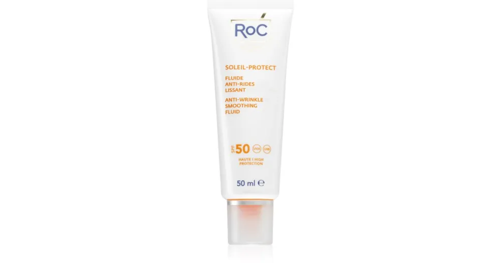 RoCSoleil Protect Anti Wrinkle Smoothing Fluid gyengéd védő folyadék a bőröregedés ellen Expressz szállítás