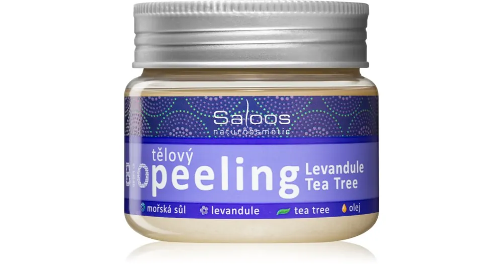 Vásárlói kedvenc SaloosBio Peeling Lavender & Tea Tree testpeeling